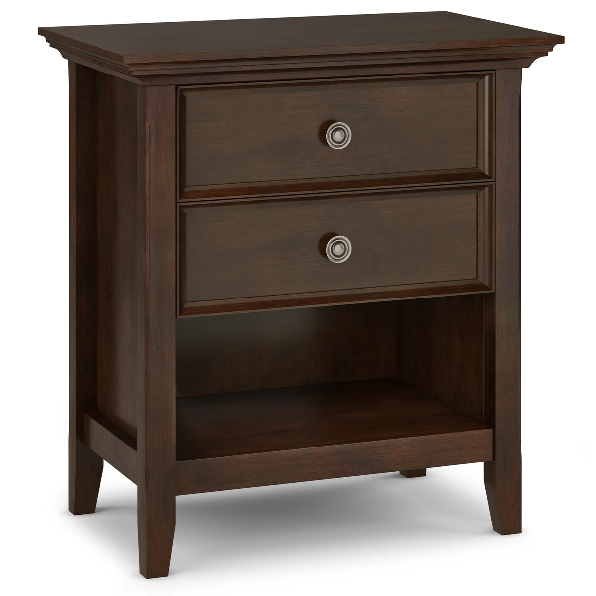 24 Inch Wide Solid Wood Nightstand, Bedside Table and Bedroom End Table