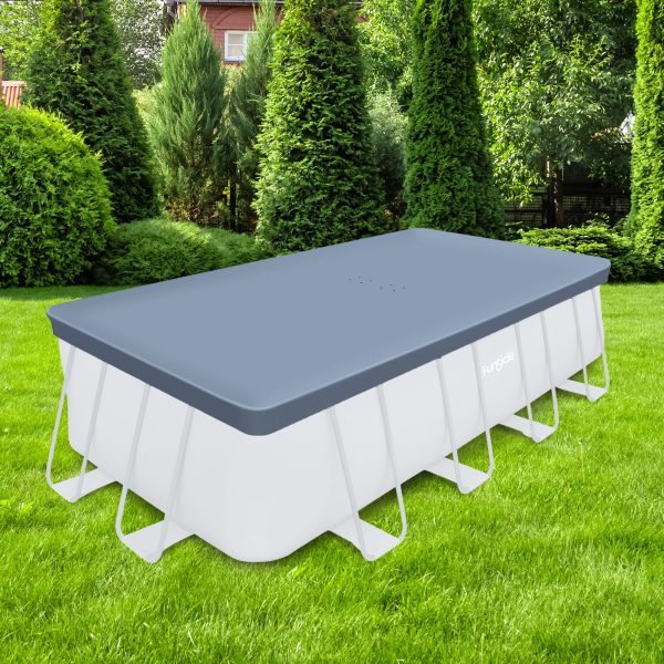 18ft Rectangular Pool Cover �� Durable Above-Ground Cover for Oasis/Activity Pools, Gray