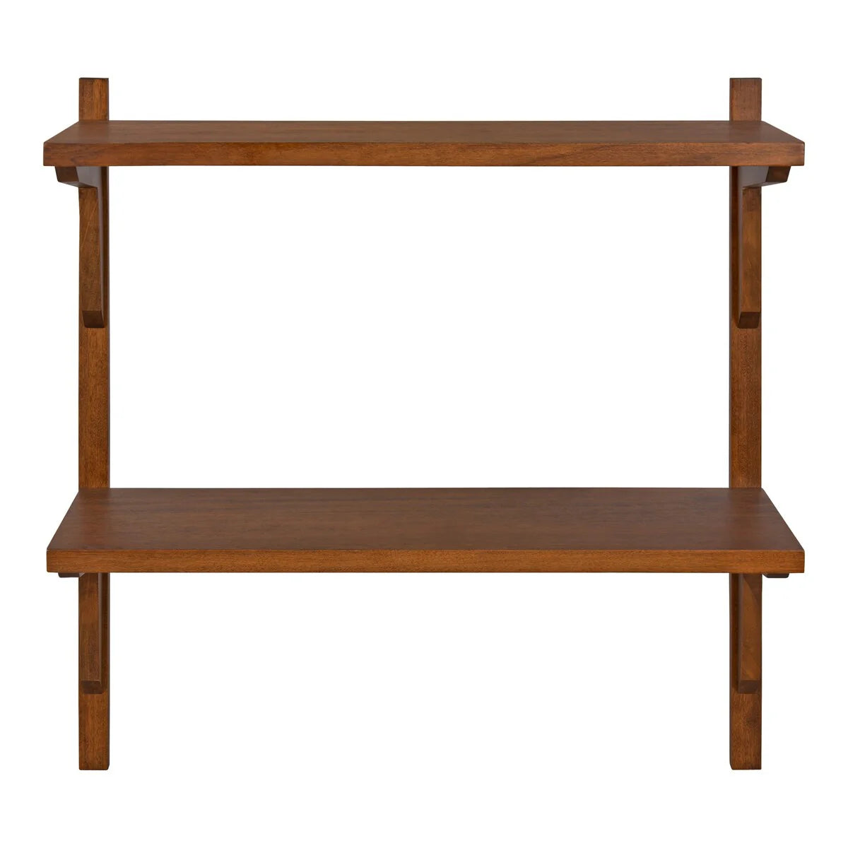 Mid-Century Wall Shelves, 24x8x24 Inch Decorative Wall Mounted Storage and Display Shelving for Home Decor