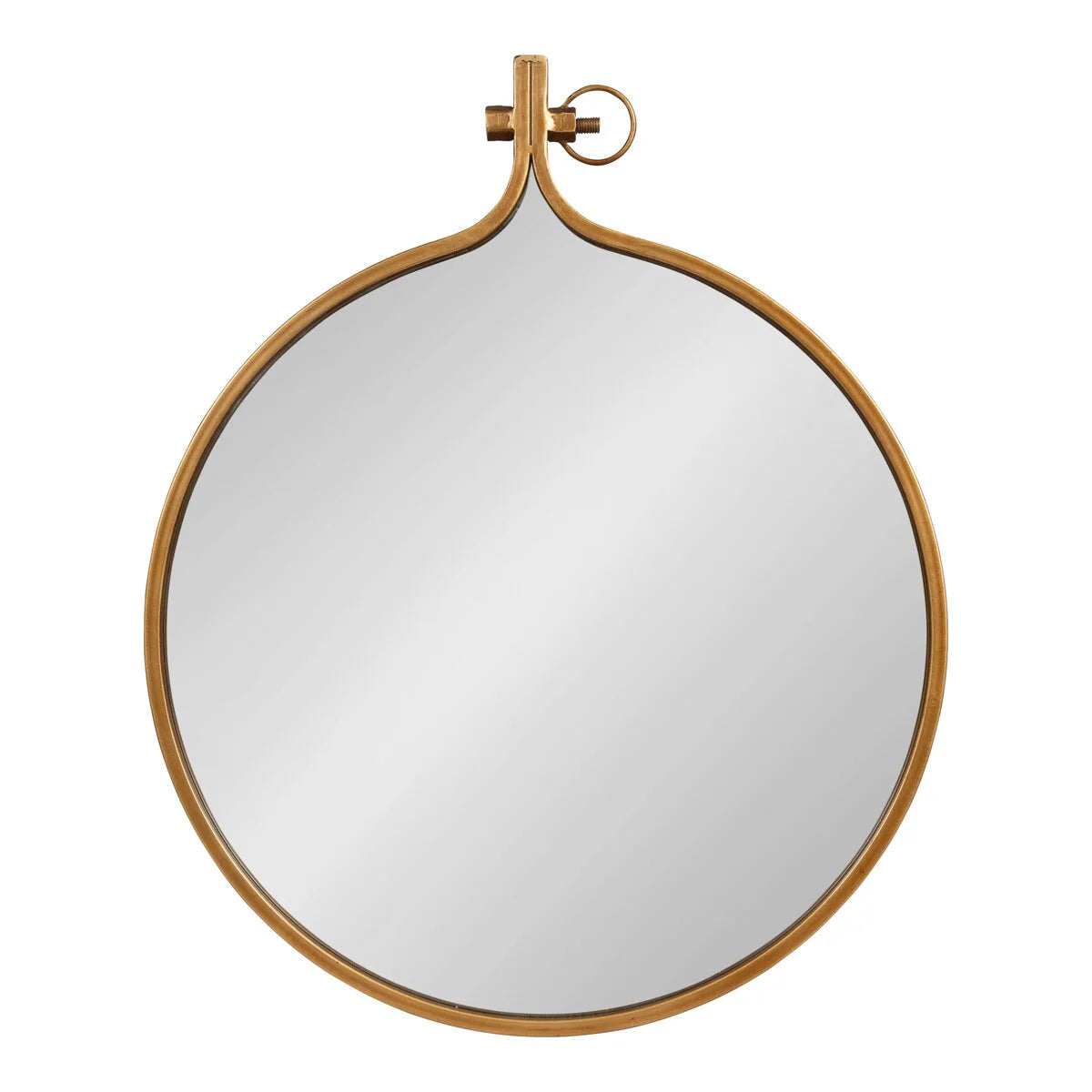 Modern Round Wall Mirror, Decorative Circular Accent Mirror for Living Room, Bedroom and Entryway