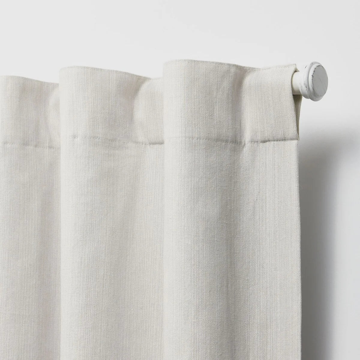 Blackout Curtain Single Panel, Back Tab and Rod Pocket Window Curtain