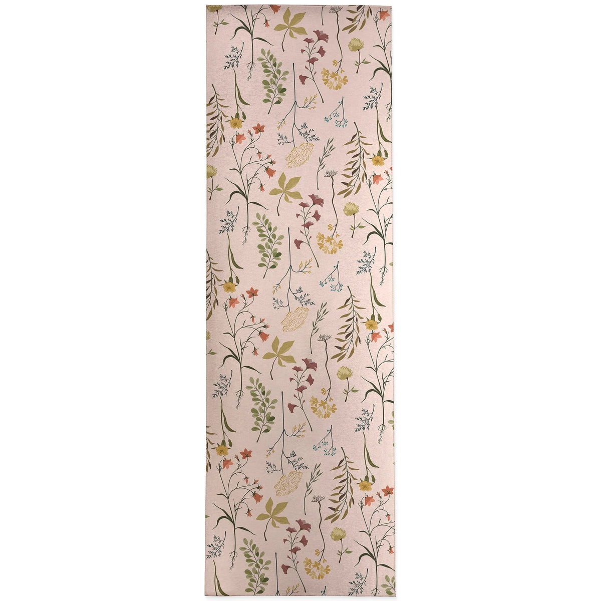 Fall Botanical Floral Kitchen Mat, Decorative Anti Fatigue Non Slip Floor Rug for Kitchen and Home Decor