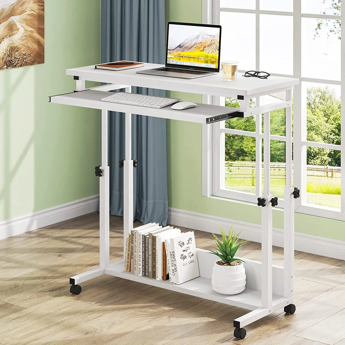Height Adjustable Laptop Desk, Portable Sofa and Bed Table for Work and Study