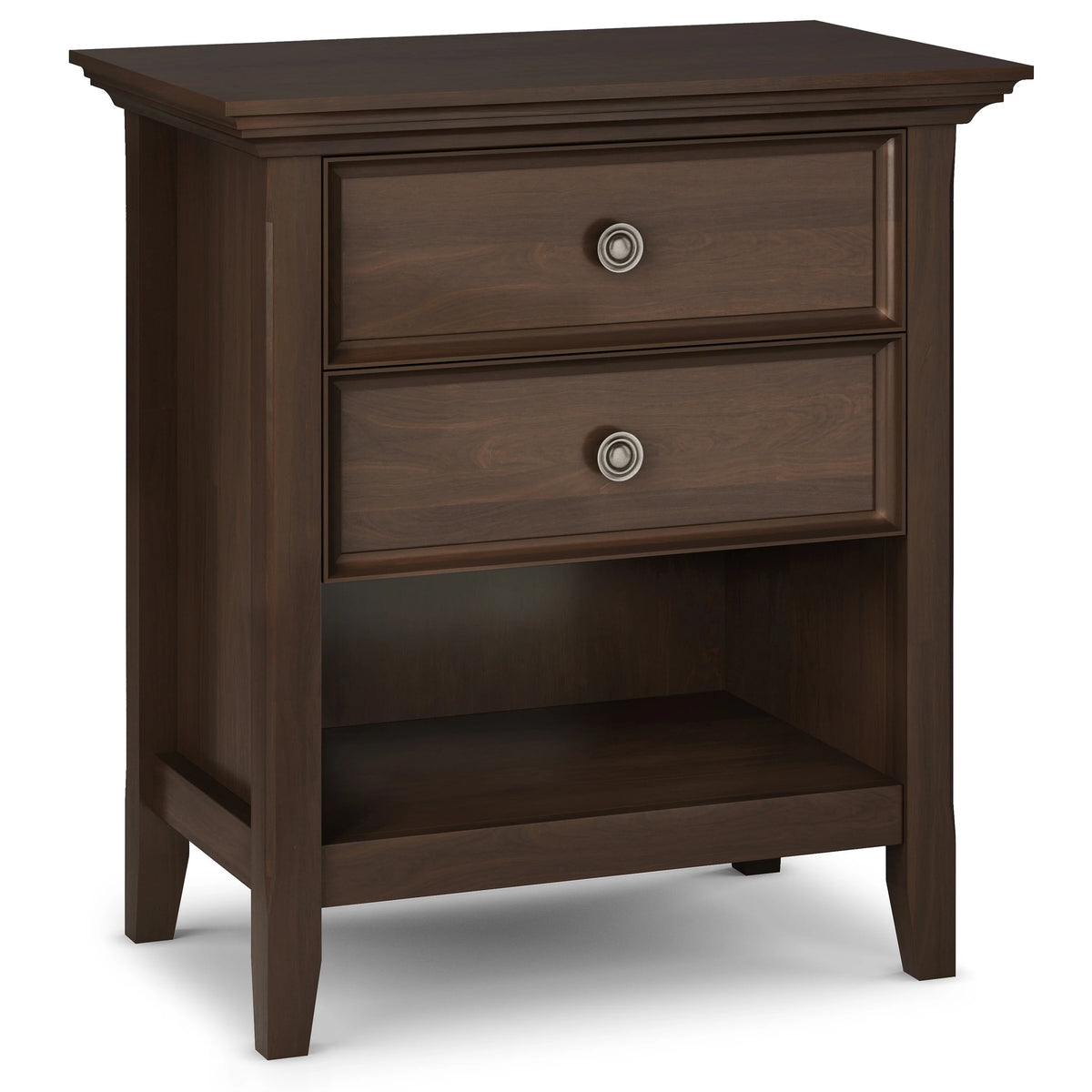 24 Inch Wide Solid Wood Nightstand, Bedside Table and Bedroom End Table