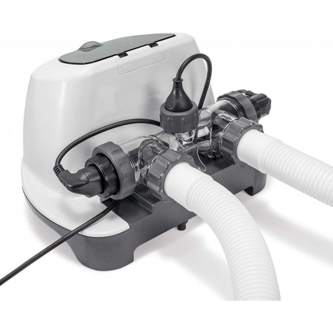 Saltwater Pool Chlorine System with E.C.O. Technology for Above-Ground Pools up to 15,000 Gallons, 110-120V with GFCI
