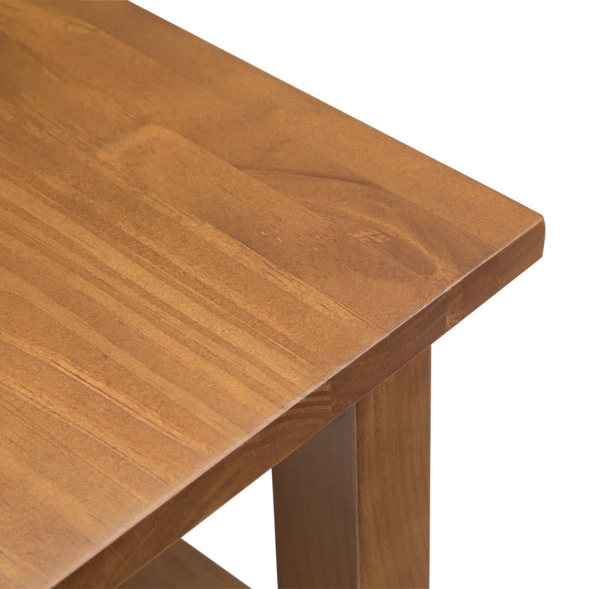 14" Wide Solid Wood Narrow Side Table, Rectangle Transitional Style Accent Table