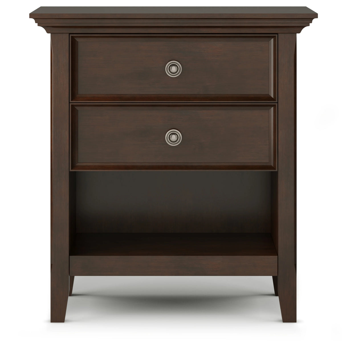 24 Inch Wide Solid Wood Nightstand, Bedside Table and Bedroom End Table