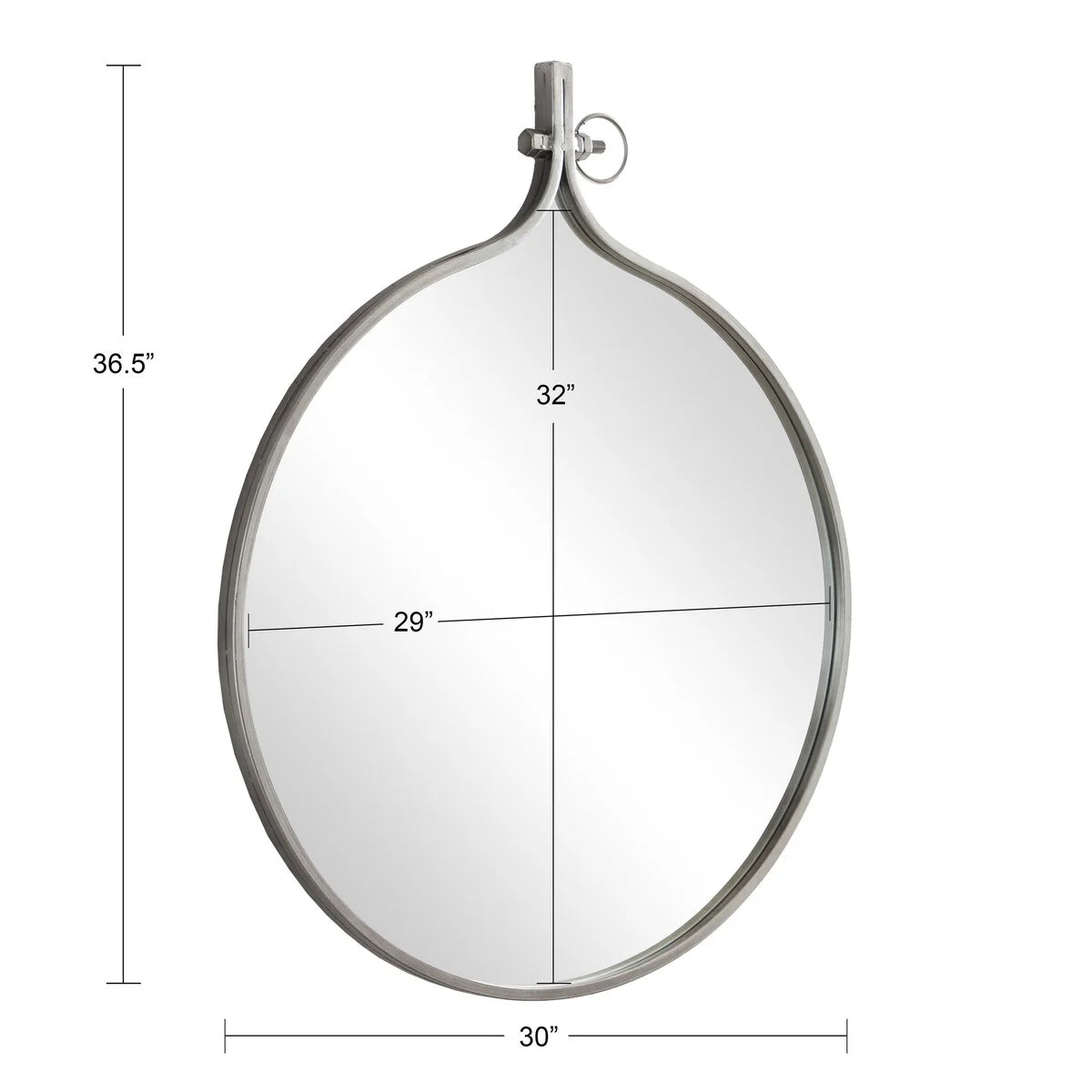 Modern Round Wall Mirror, Decorative Circular Accent Mirror for Living Room, Bedroom and Entryway