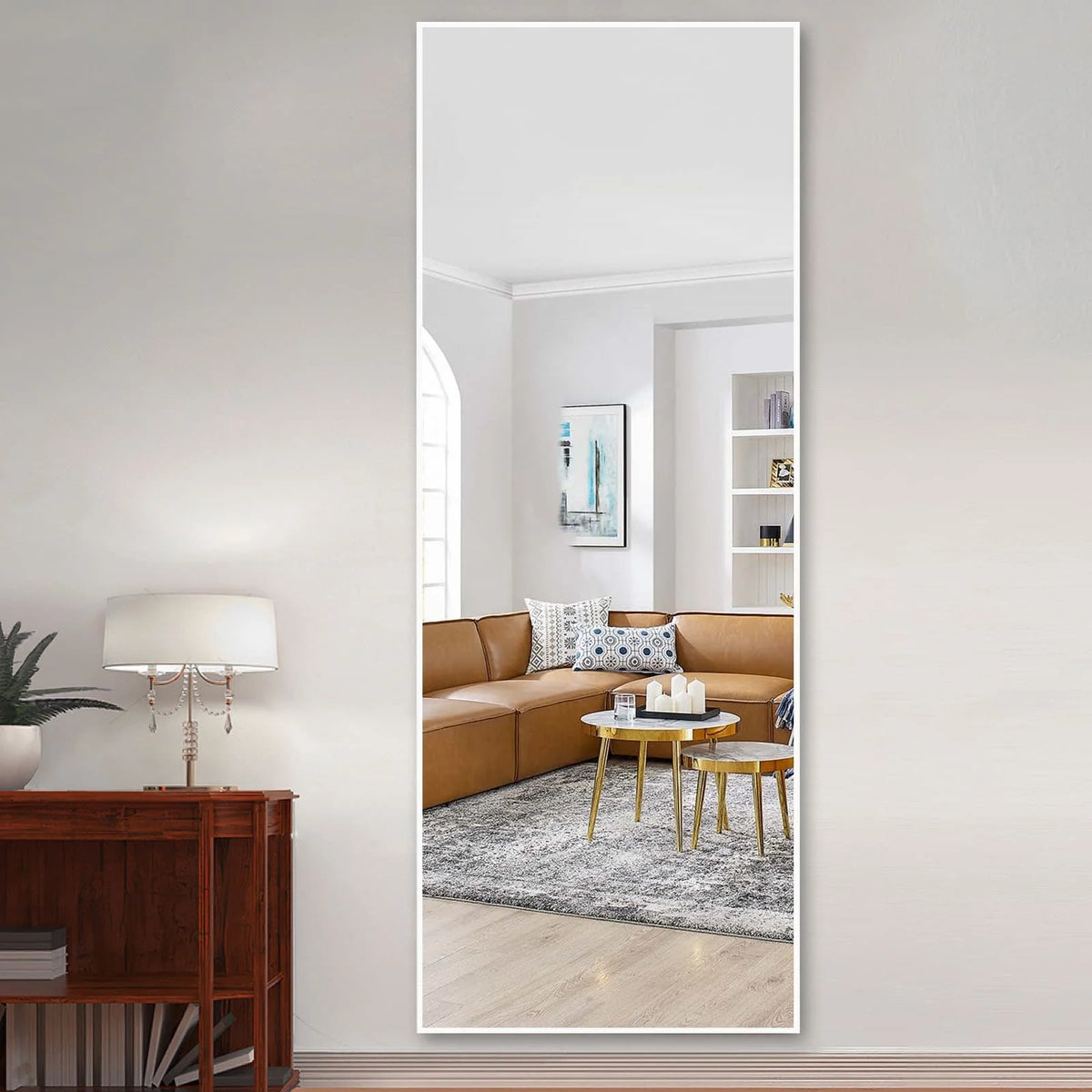 Large Full Length Wall Mounted Mirror, Full Body Dressing Mirror for Bedroom, Entryway and Home Decor