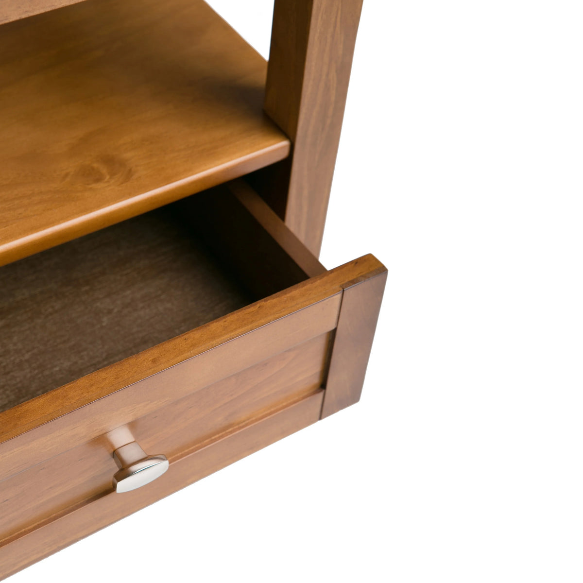 20 Inch Wide Solid Wood Rectangle End Table, Transitional Side Table