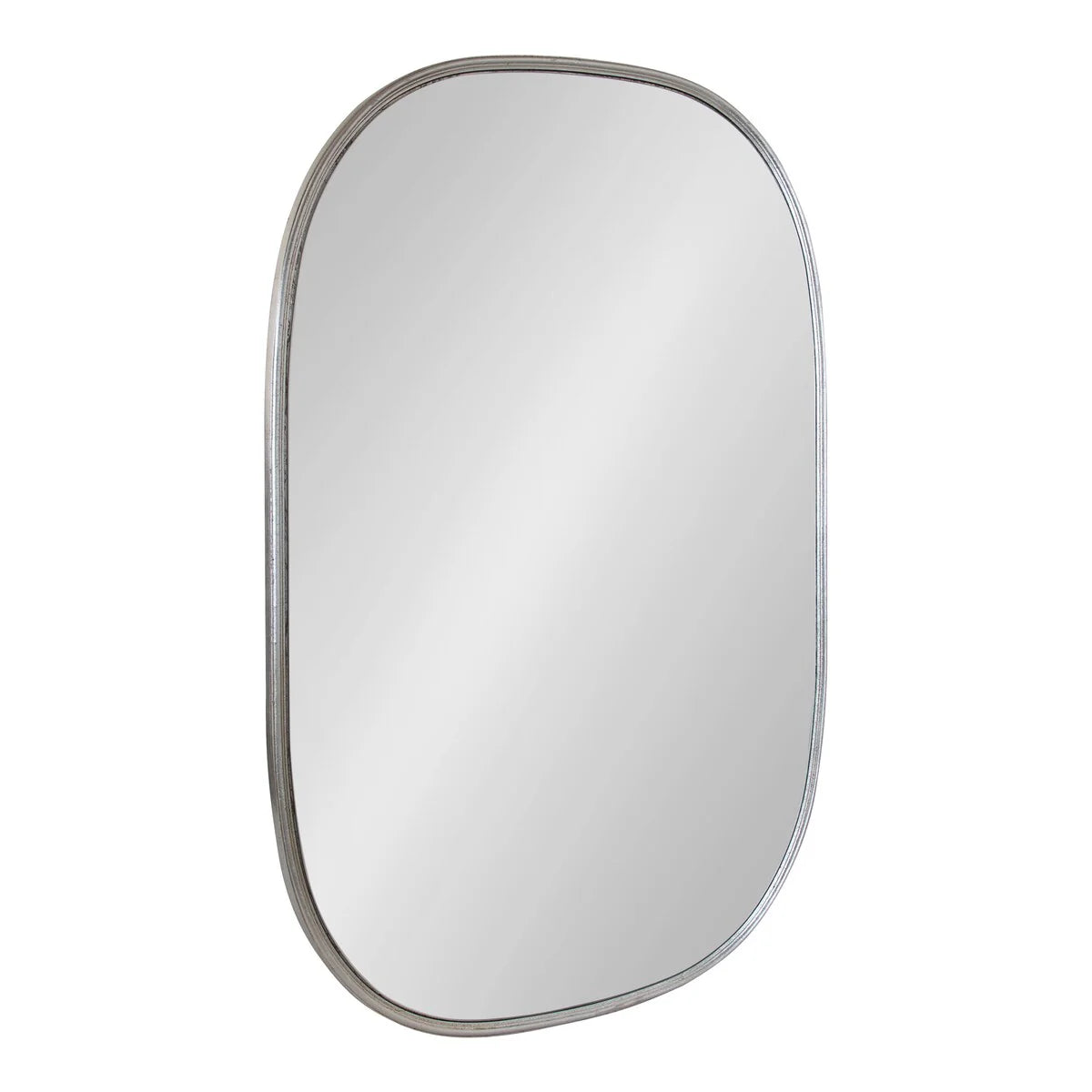 Modern Capsule Framed Wall Mirror, Decorative Oval Accent Mirror for Living Room, Bedroom and Entryway