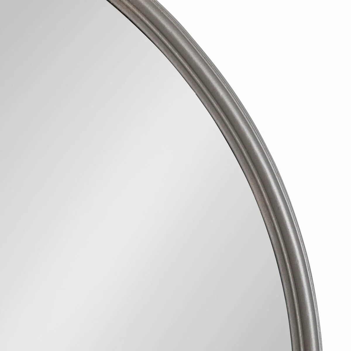 Modern Capsule Framed Wall Mirror, Decorative Oval Accent Mirror for Living Room, Bedroom and Entryway