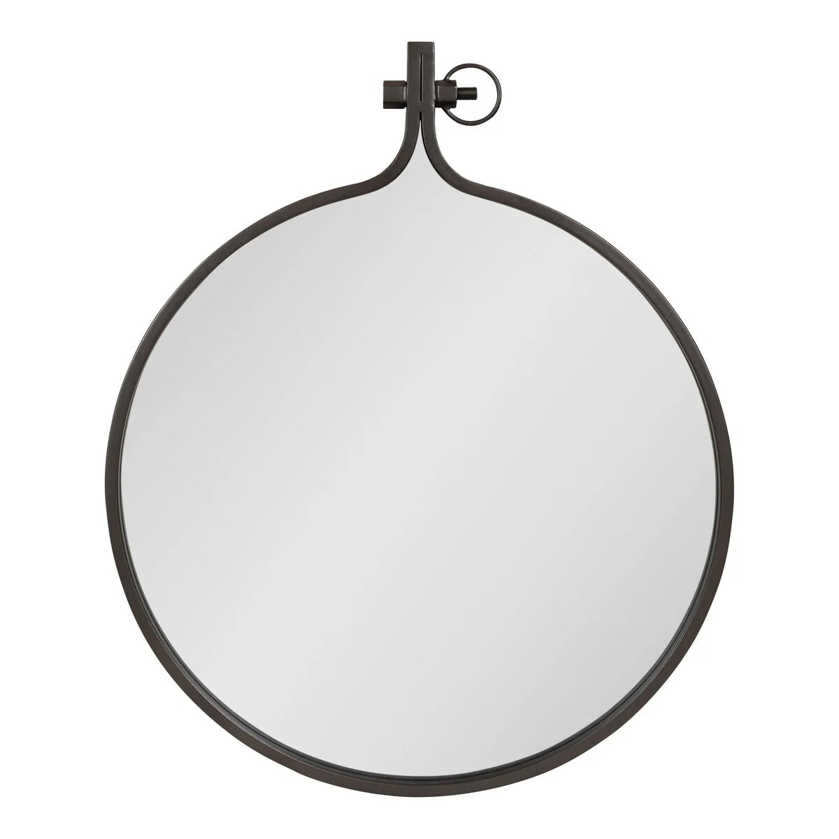 Modern Round Wall Mirror, Decorative Circular Accent Mirror for Living Room, Bedroom and Entryway