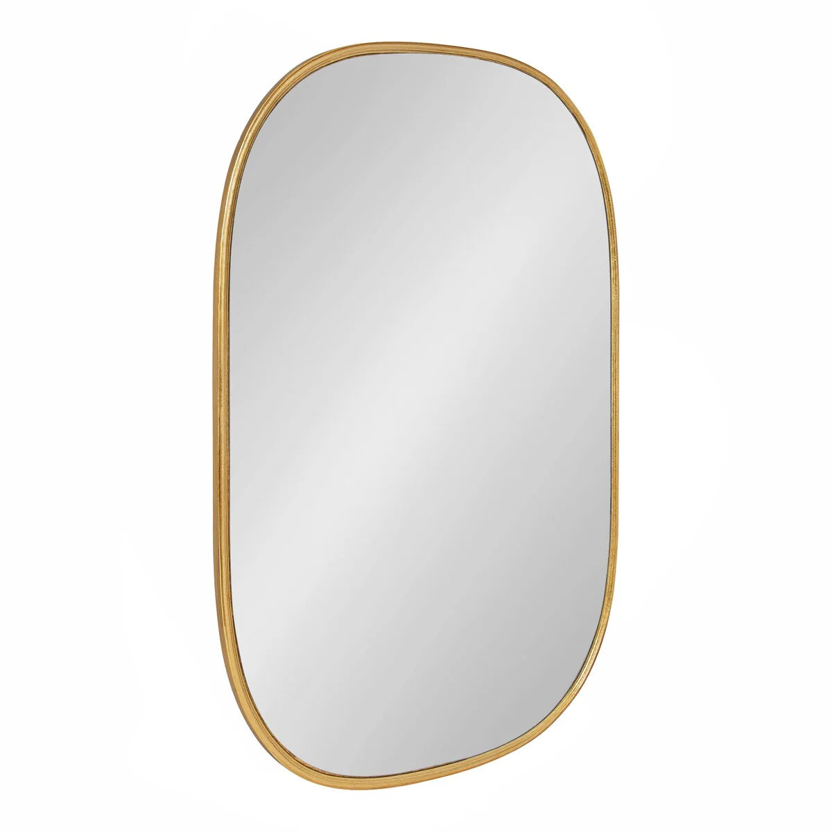 Modern Capsule Framed Wall Mirror, Decorative Oval Accent Mirror for Living Room, Bedroom and Entryway