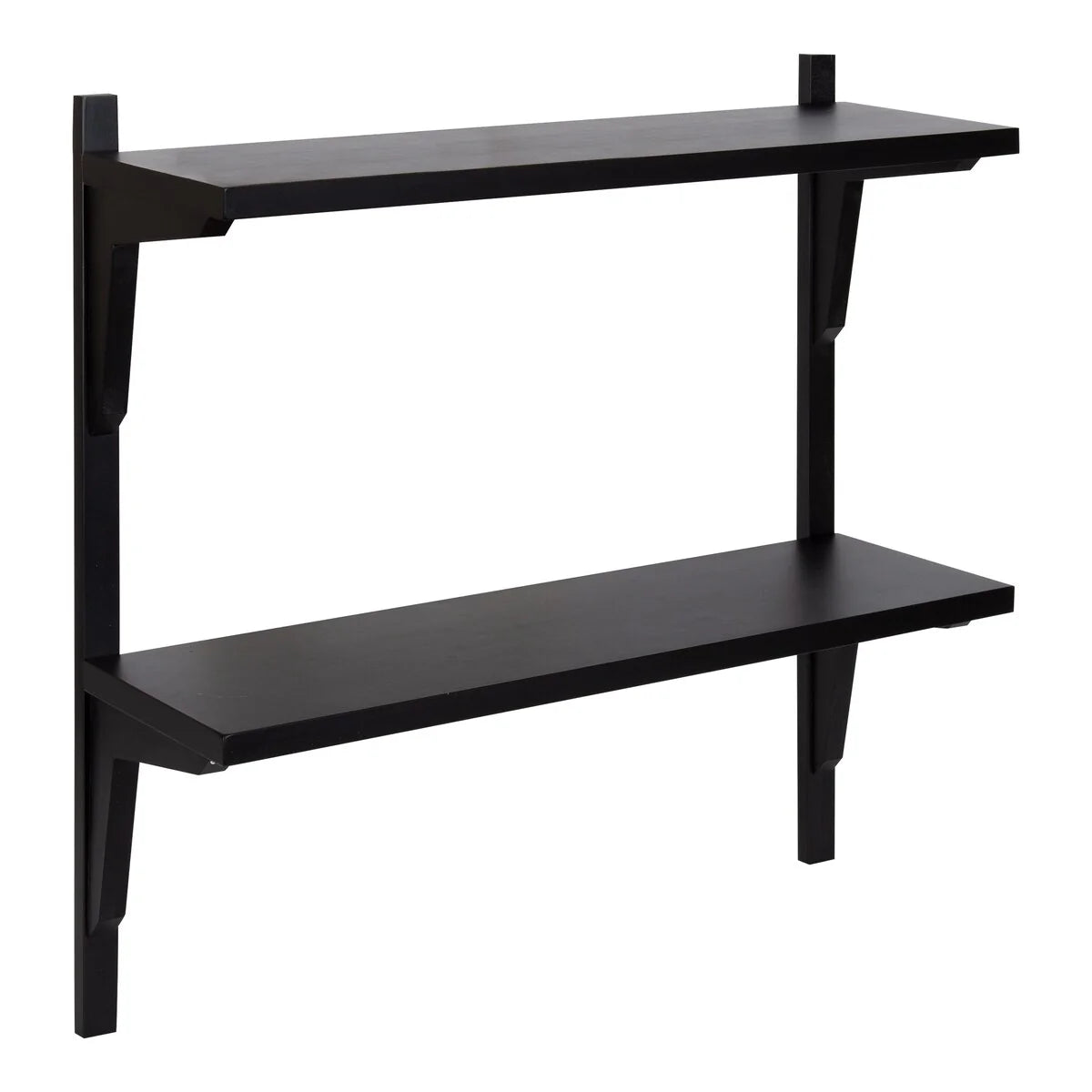 Mid-Century Wall Shelves, 24x8x24 Inch Decorative Wall Mounted Storage and Display Shelving for Home Decor