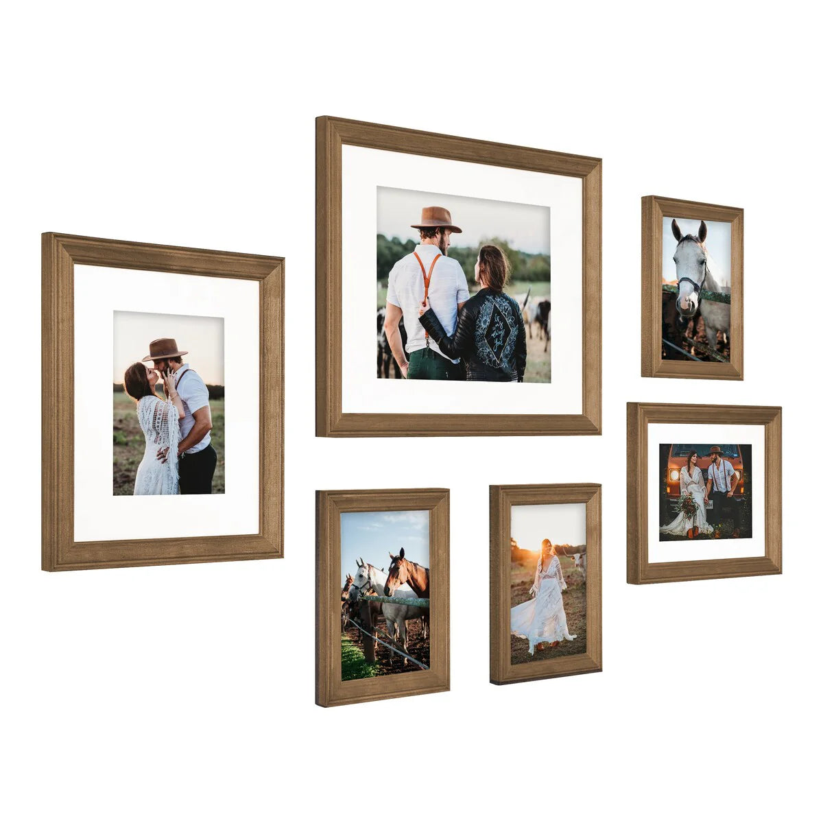 Gallery Wall Frame Set, Multi-Piece Decorative Picture Frames for Photos, Artwork and Home Decor
