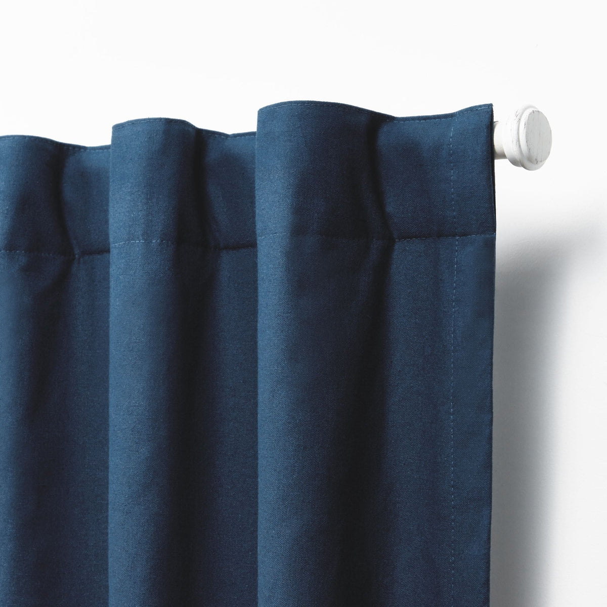 Blackout Single Curtain Panel, Back Tab and Rod Pocket Window Curtain