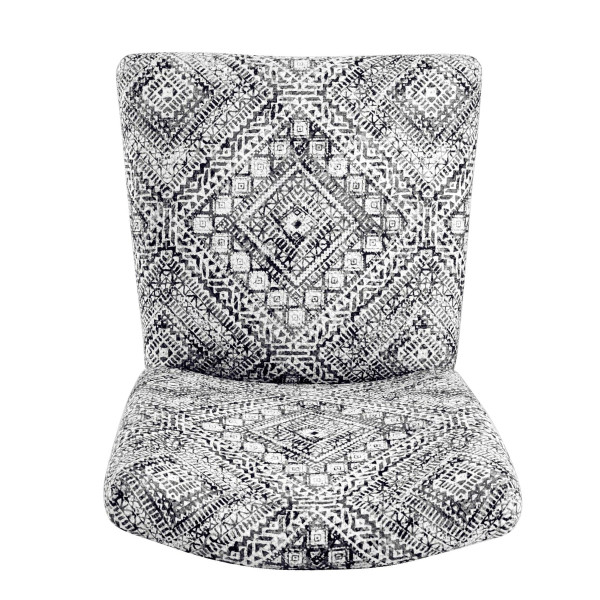 Set of 2 Upholstered Medallion Dining Chairs, Comfortable Parsons Style Chairs for Kitchen and Dining Room