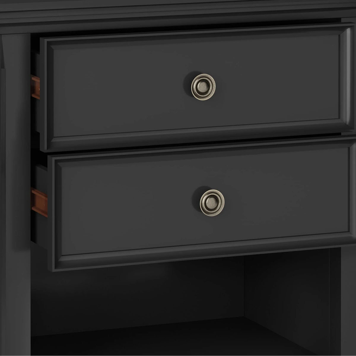 24 Inch Wide Solid Wood Nightstand, Bedside Table and Bedroom End Table