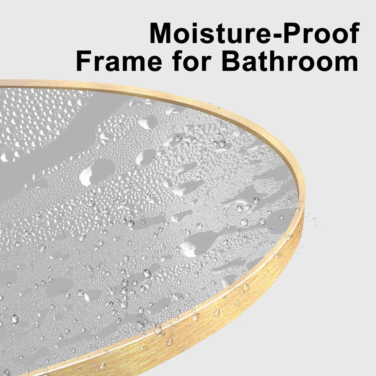 Modern Arch Aluminum Bathroom Wall Mirror, Wall Mounted Vanity Mirror for Bathroom, Bedroom and Home Decor