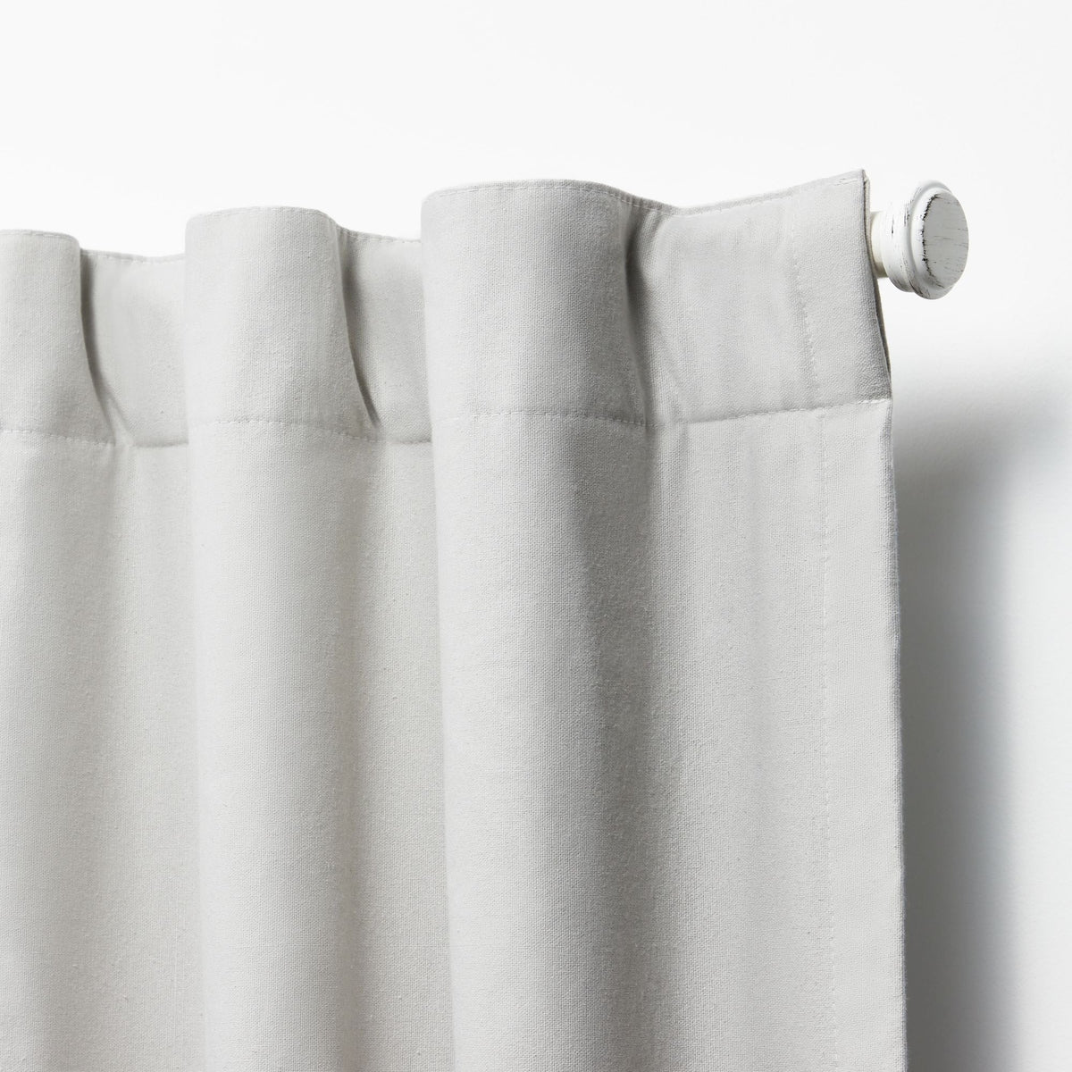 Blackout Single Curtain Panel, Back Tab and Rod Pocket Window Curtain