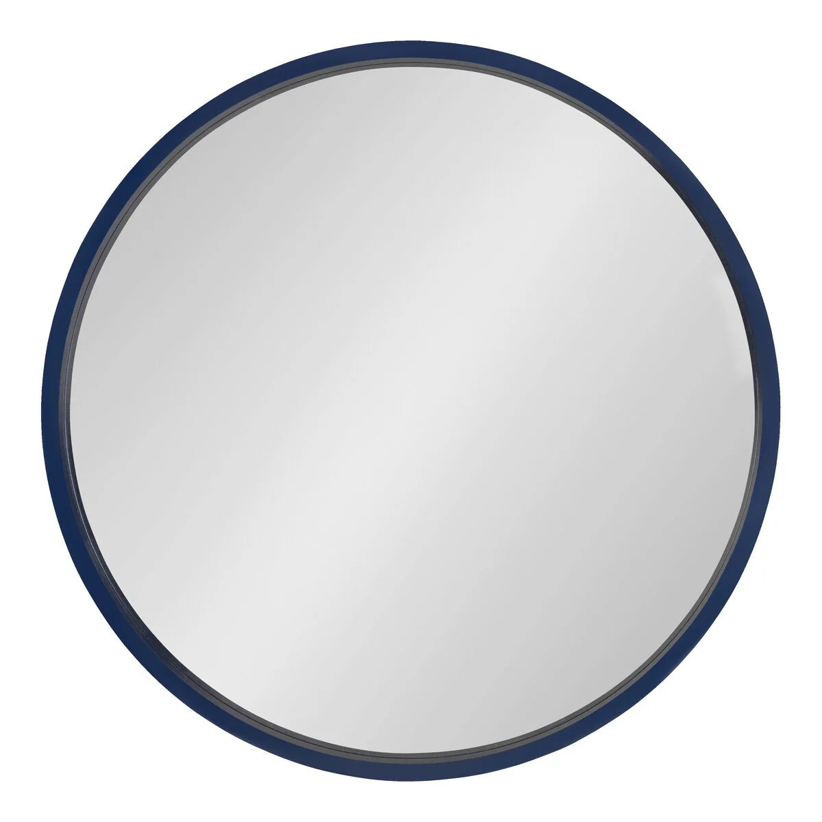 Round Wood Accent Wall Mirror, Modern Decorative Wooden Frame Mirror for Living Room, Bedroom and Entryway