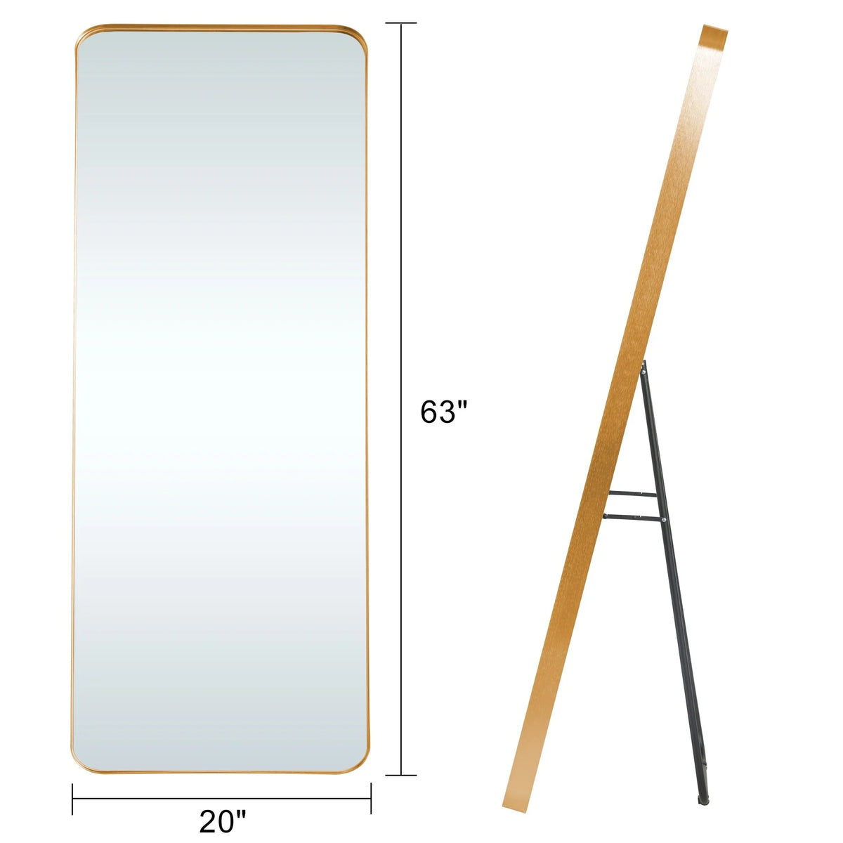 Large Full Length Wall Mounted Mirror, Full Body Dressing Mirror for Bedroom, Entryway and Home Decor