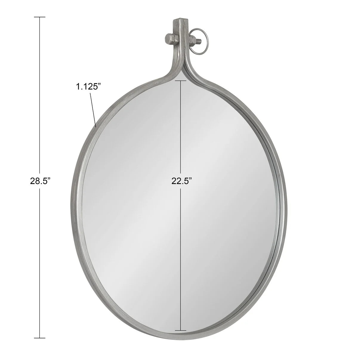Modern Round Wall Mirror, Decorative Circular Accent Mirror for Living Room, Bedroom and Entryway
