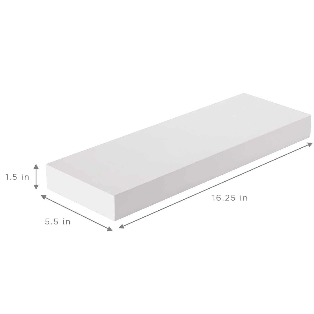 16 Inch Floating Wall Shelves, 3 Pack Farmhouse Hanging Display and Storage Shelves